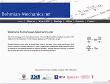 Tablet Screenshot of bohmian-mechanics.net